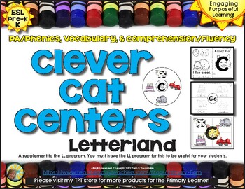 Preview of Letterland Clever Cat Centers - K Manual Pages 43-50 Lessons 19-20