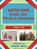Letterland Grade One: Spelling Words and Sentence Practice