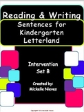 Letterland Intervention: Reading & Writing Sentences Set B