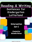 Letterland Intervention: Reading & Writing Sentences Set C