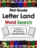 Letterland Word Search For First Grade Units 1 - 45
