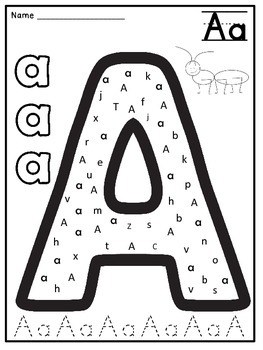 alphabet worksheets by danas wonderland teachers pay teachers