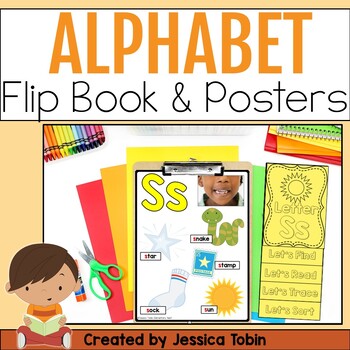 alphabet letters flip books by jessica tobin elementary nest tpt