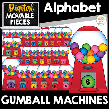Preview of Letters Alphabet Clipart Gum Ball Machine Letters Moveable Images