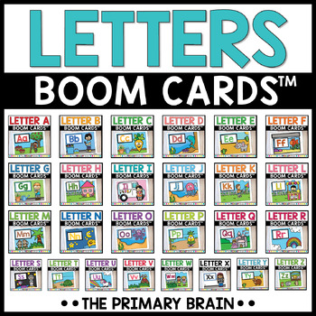 Preview of Learning the Alphabet | Letter Names and Sounds Lessons | Letters Boom Cards