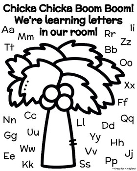 Letters Anchor Chart Poster - Back to School - Alphabet - Coconut Tree