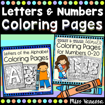 Preview of Letters And Numbers Coloring Pages