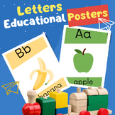 Letters Educational Posters in Colours