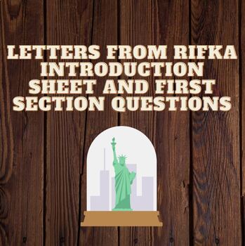 Preview of Letters From Rifka - Introduction Sheet and Reading Questions