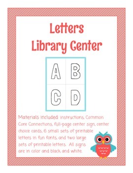 Preview of Letters Library Center