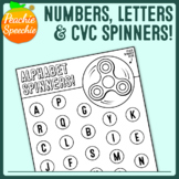 Fidget Spinner Letter & Number Recognition + Reading CVC W