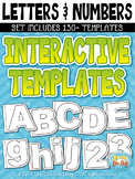 Letters & Numbers Flippable Interactive Templates {Zip-A-D
