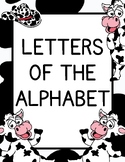 Letters Of The Alphabet (Cow Print) A-Z Printable