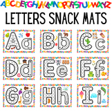 Letters Snack Mats, Printable Placemats for Picky Eaters w
