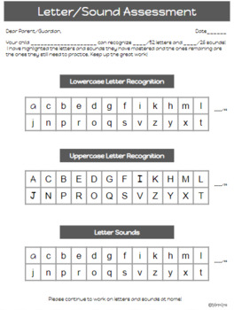 Preview of Letters/Sounds Assessment