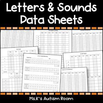 Preview of Letters & Sounds Data Sheets (Identification, Sounds, Dipthongs, Vowels & More!)
