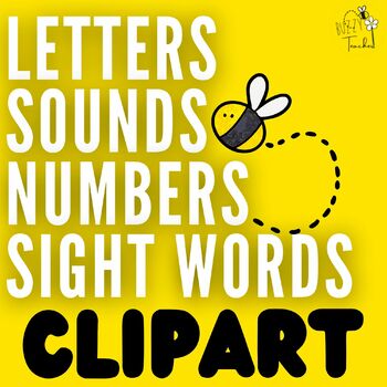 Preview of Letters, Sounds, Numbers and Sight Words Resource Clipart