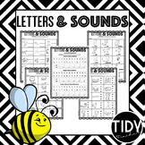 Beginning Letters & Sounds Printable Sheets for Kindergarteners!