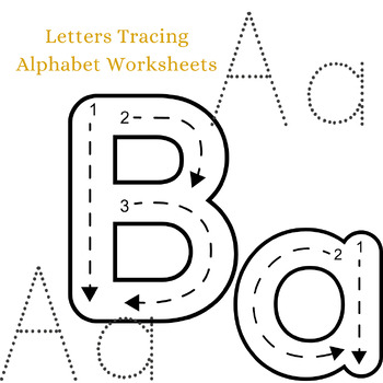 Preview of Letters Tracing Alphabet Worksheets
