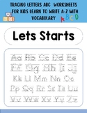 Letters Tracing Alphabet Worksheets For Toddlers