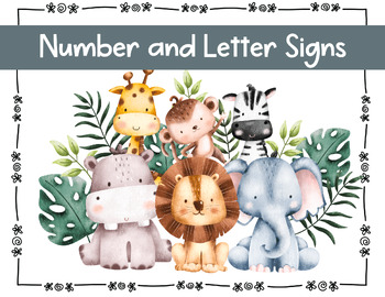 Letters and Numbers | Alphabet and Numbers 1-10 | Cute animals |