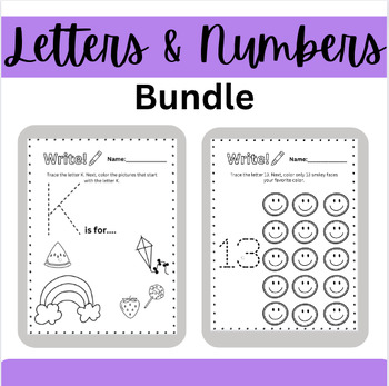 Preview of Letters and Numbers Bundle