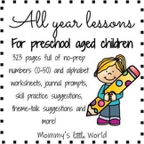 Letters and Numbers Lessons for the whole year