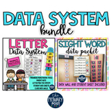 Letters and Sight Words Assessments and Data Packet BUNDLE