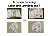 Letters and Sounds B and F | Errorless Learning | Nonverba