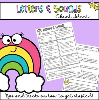 Preview of Letters and Sounds Cheat Sheet