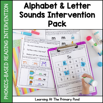 Preview of Letters and Sounds Intervention Pack | No-Prep, Phonics-Based