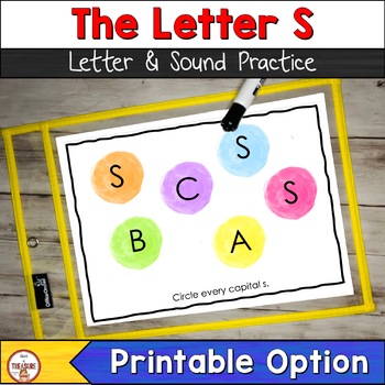 Letters and Sounds Literacy Centers Distance Learning | The Letter S