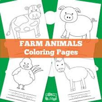 Preview of Letters and animals coloring