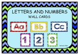 Letters and numbers Wall cards