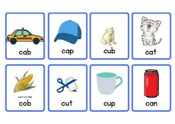 Letters b, c, and d Picture-Word Flashcards - Multiple ways to use