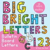 Bulletin Board Letters | Bright Rainbow Classroom Decor