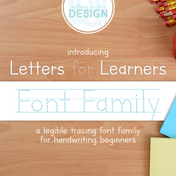 Preview of Letters for Learners Font Family for Commercial Use