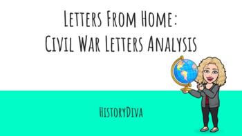 Preview of Letters from Home--Civil War Letters Analysis