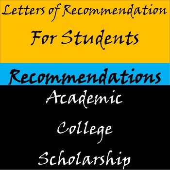 Preview of Letters of Recommendation