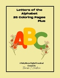 Letters of the Alphabet 26 Coloring Pages PLUS/ABCs to Col