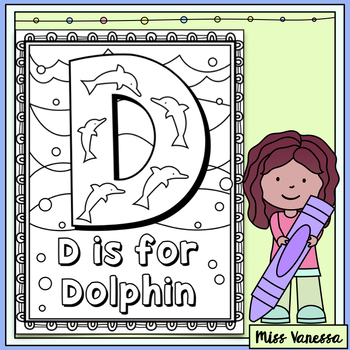 Uppercase And Lowercase Letters of the Alphabet Coloring Pages by Miss
