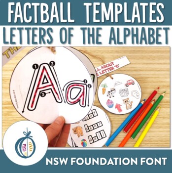 Preview of Alphabet Factball Craftivity NSW Foundation Font
