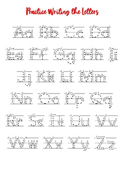 Moskee droefheid Staat Letters of the Alphabet tracing worksheet, trace the letters with guided  arrows