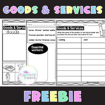 Preview of Goods and Services worksheet