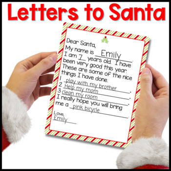 Preview of Letter to Santa Clause A Christmas Writing Activity