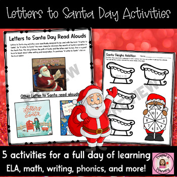 Preview of Letters to Santa Day Activities - 12 Days of Christmas
