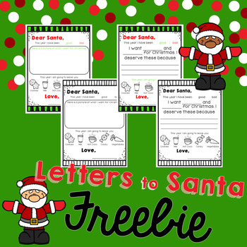 Preview of Letters to Santa Freebie
