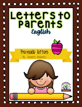 Preview of Letters to Parents