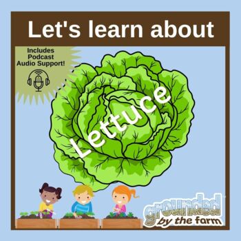 Preview of Lettuce Talk About a Crisp Veggie -- Lesson Plan w/ Vocabulary, Food Safety, etc