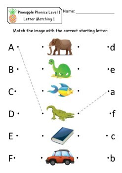 Uppercase And Lowercase Letter Matching Sheet Worksheets Teaching Resources Tpt